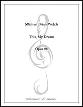This, My Dream SATB choral sheet music cover